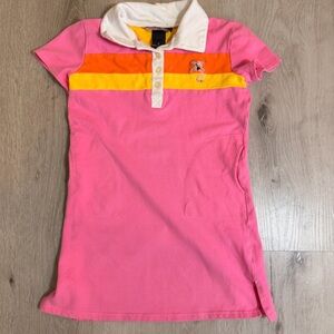 Wearever Girl Pixie Fairy Colorblock Polo dress - Size 8